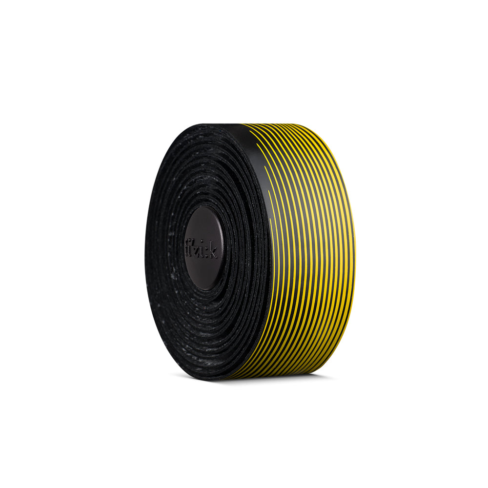 Zweifarbige schwarze Lenkerbänder - Vento Microtex Tacky Black Yellow