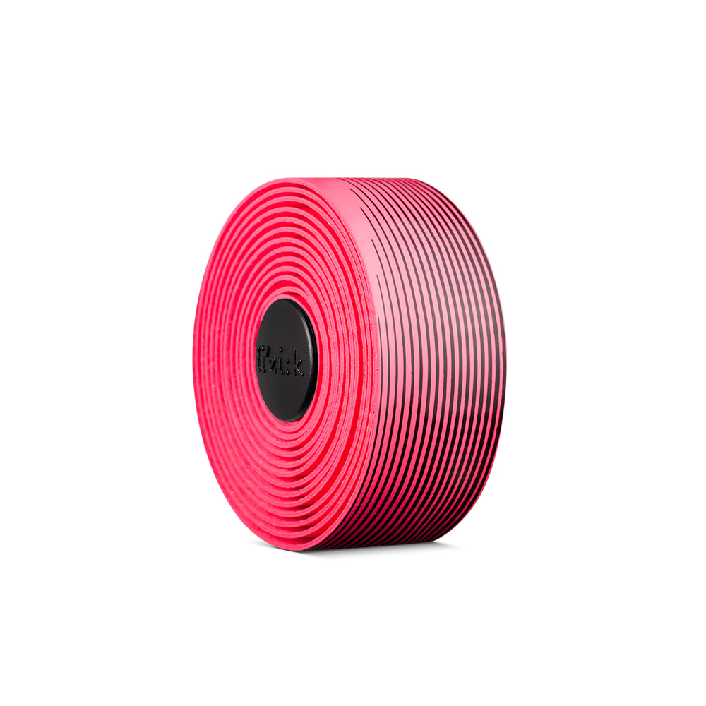 zweifarbiges lenkerband Zweifarbige fluoreszierende Lenkerbänder - Vento Microtex Tacky Pink Fluo Schwarz