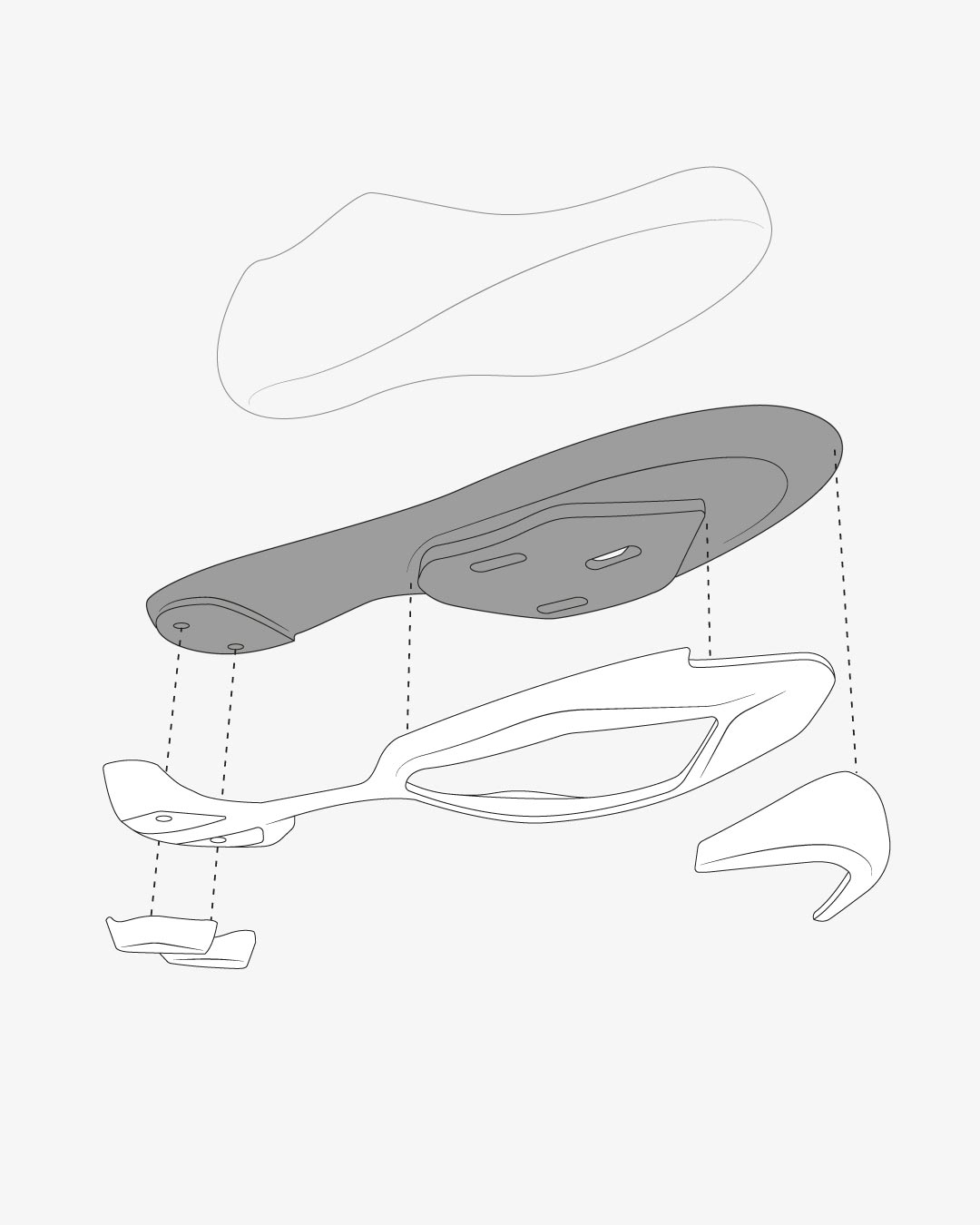 OUTSOLE ON THE INSIDE