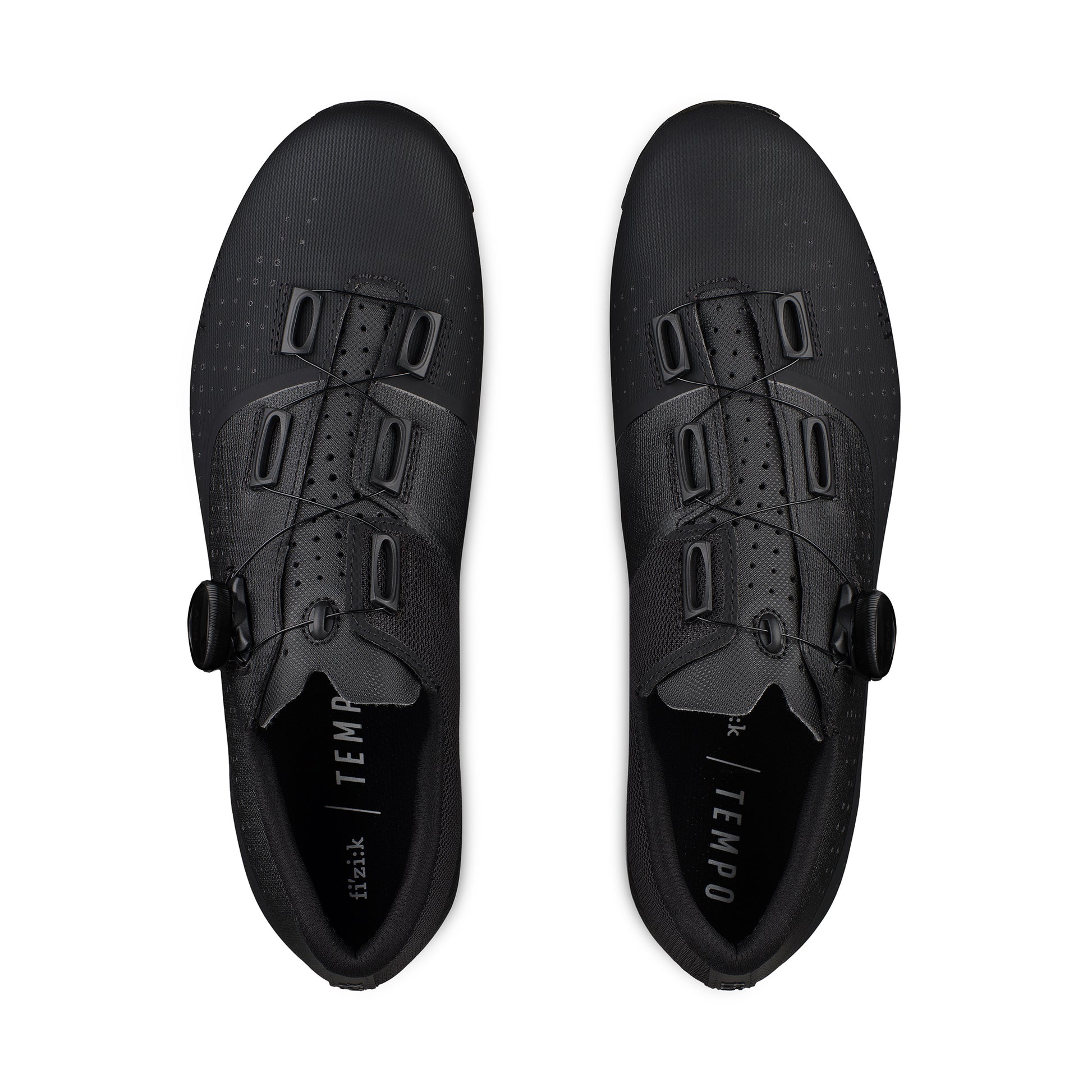 Fahrradschuhe für breite Füße - Tempo Overcurve R4 Wide Schwarz/Schwarz
