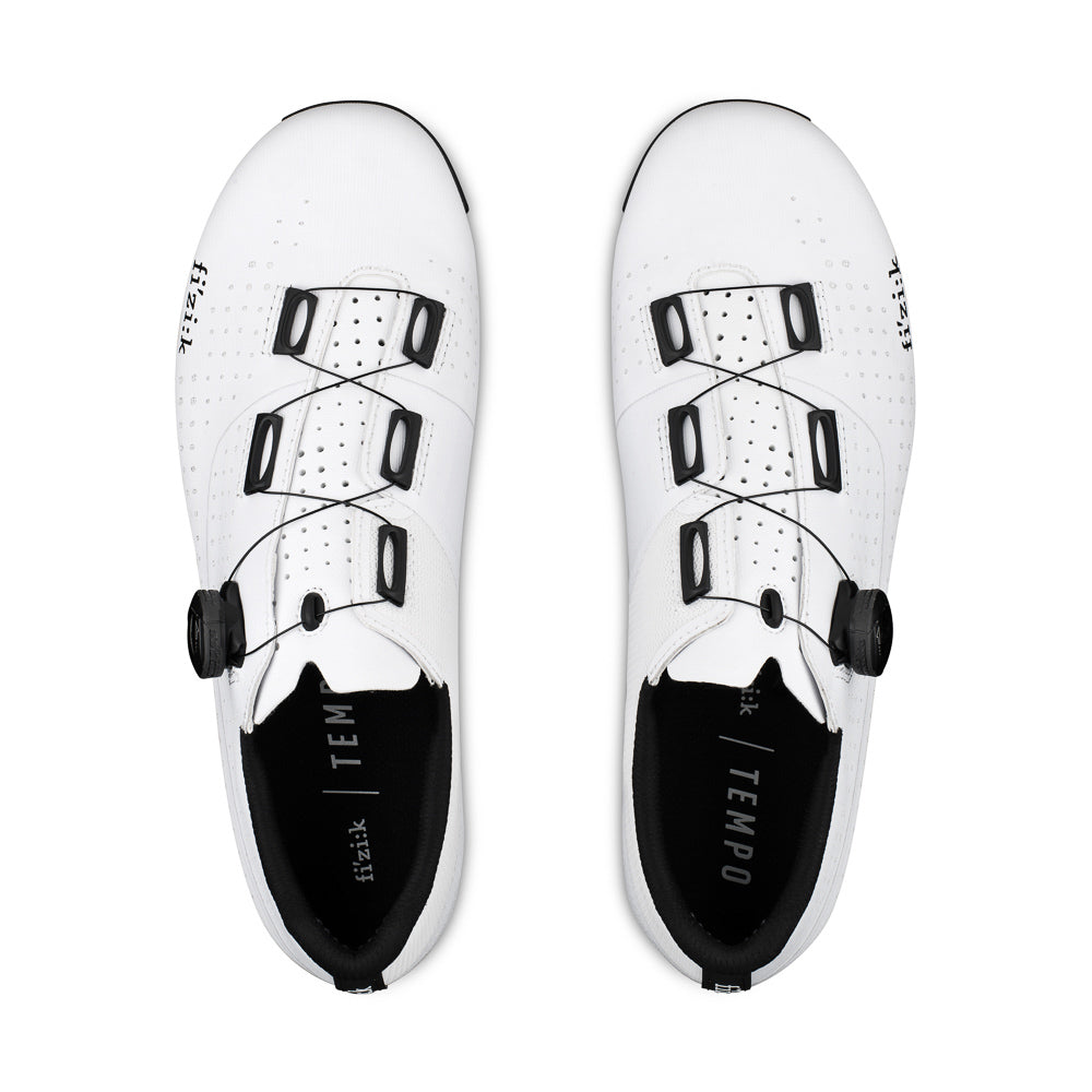 Cycling Shoes for Wide Feet - Tempo Overcurve R4 Wide White/Black