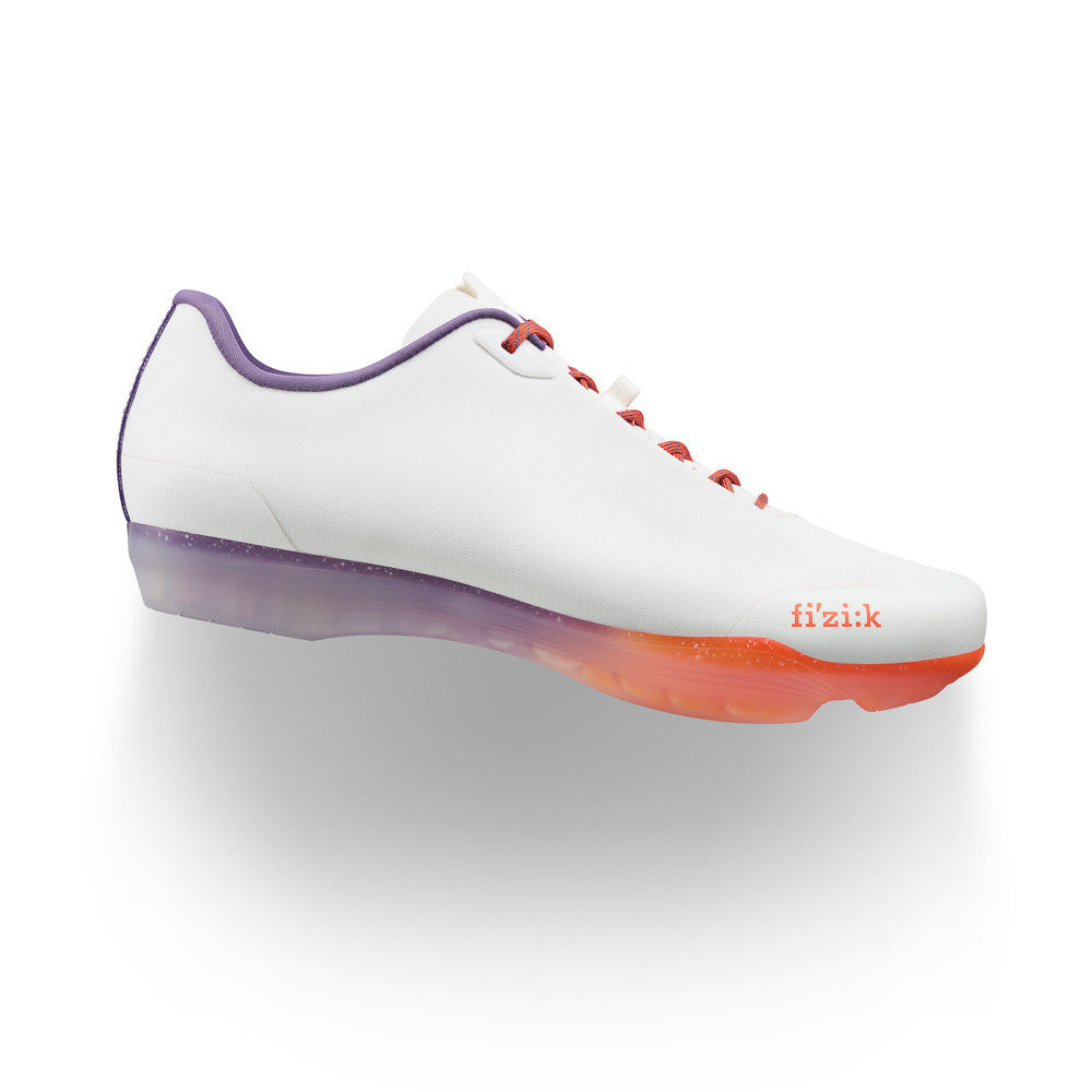 Tempo Beat White/Orange Casual Road Cycling Shoes Fizik