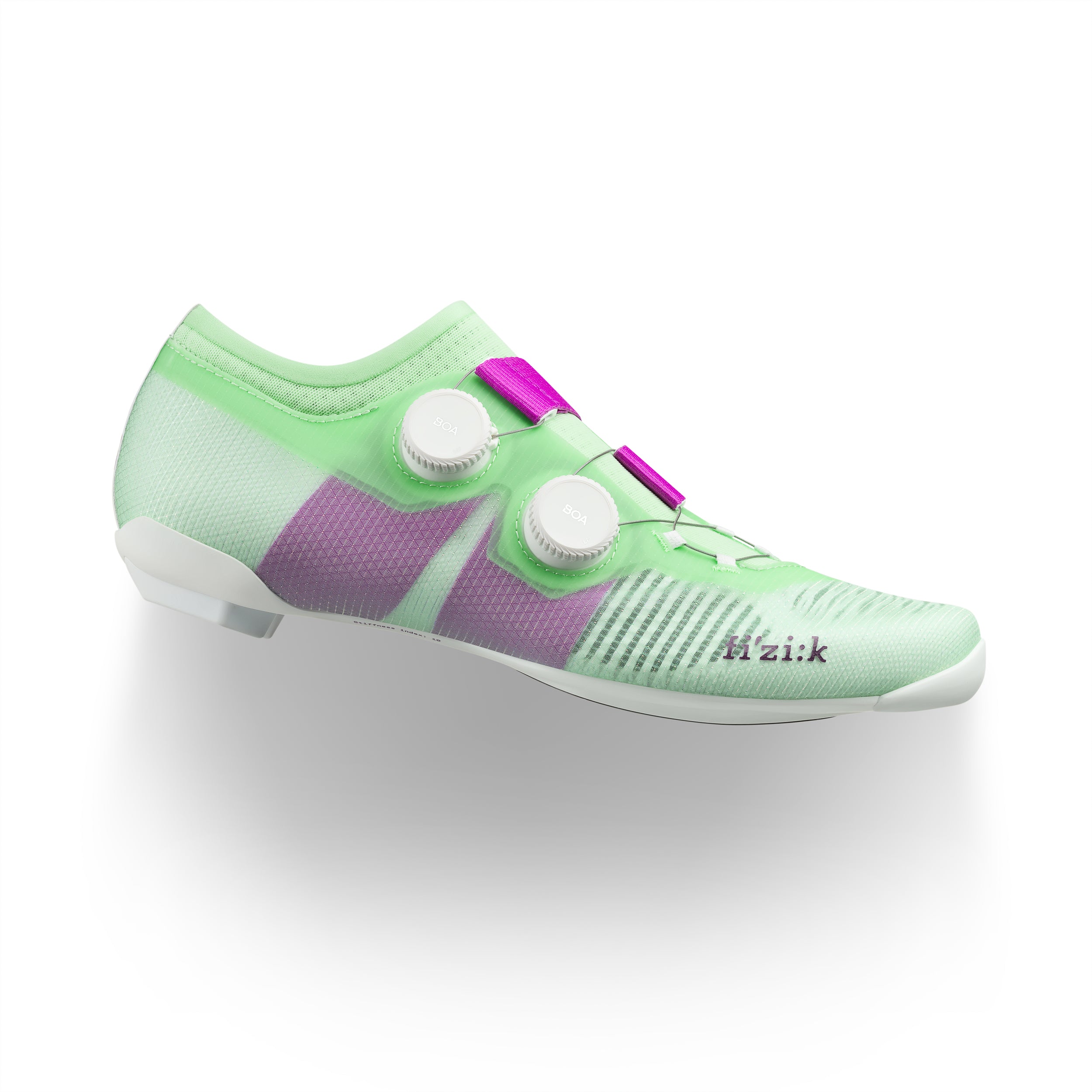 fizik Vega シューズ 42.5 EU Fizik - Vega Carbon Green/Purple - Innovative road cycling shoes