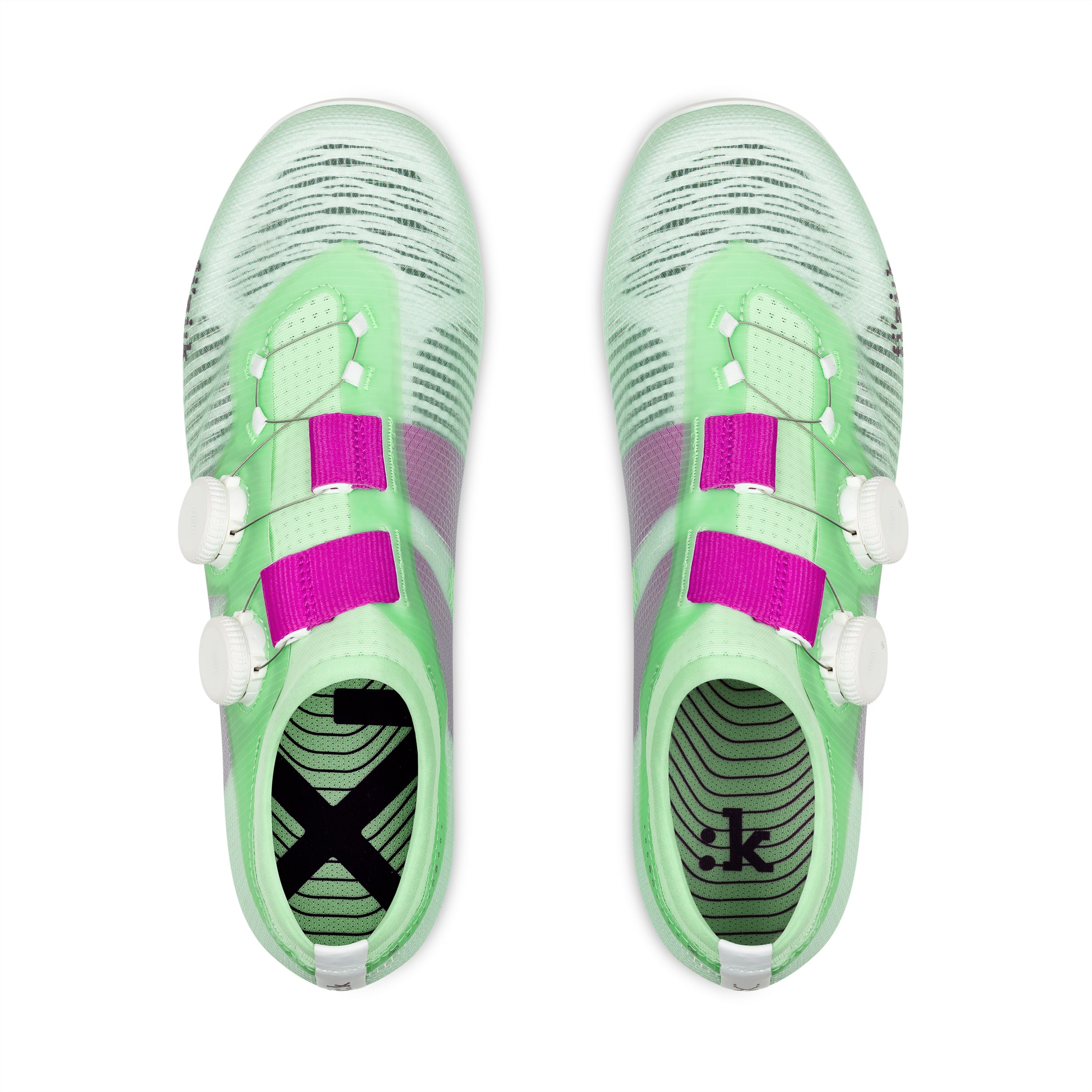 fizik Vega シューズ 42.5 EU Fizik - Vega Carbon Green/Purple - Innovative road cycling shoes