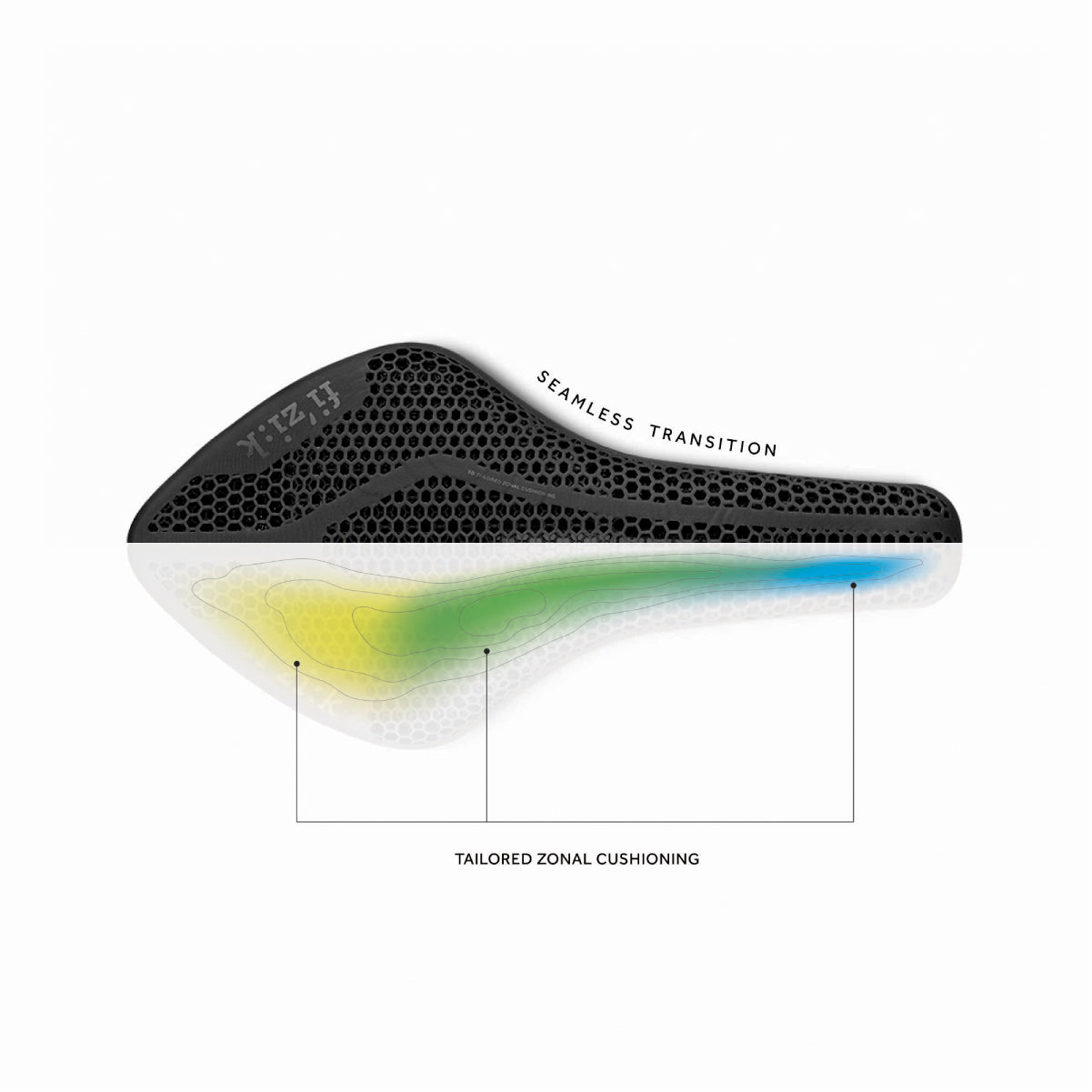 Vento Arione R1 Adaptive - 3D-Printed Carbon Racing Saddle - Fizik